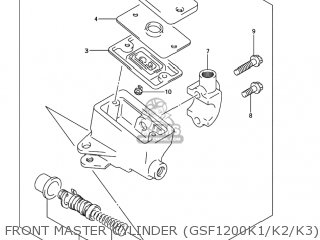 FRONT MASTER CYLINDER (GSF1200K1/K2/K3) - GSF1200 BANDIT 2004 (K4) USA (E03)