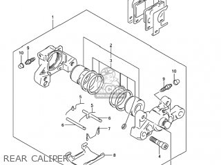 REAR CALIPER - GSF1200 BANDIT 2004 (K4) USA (E03)