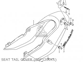 SEAT TAIL COVER (GSF1200K1) - GSF1200 BANDIT 2005 (K5) USA (E03)
