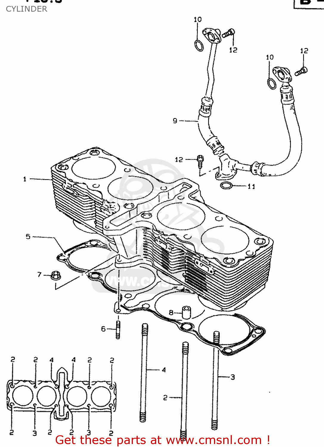 CYLINDER GSF1200S 1997 (V) (E02 E04 E17 E18 E22 E24 E25 E34)