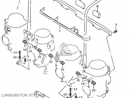 CARBURETOR FITTING - GSF1200S 1997 (V) (E02 E04 E17 E18 E22 E24 E25 E34)