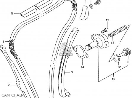 CAM CHAIN - GSF1200S 1999 (X) (E02 E04 E17 E18 E22 E24 E25 E34)