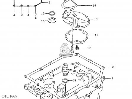 OIL PAN - GSF1200S 2000 (Y) (E02 E04 E17 E18 E22 E24 E25 E34)