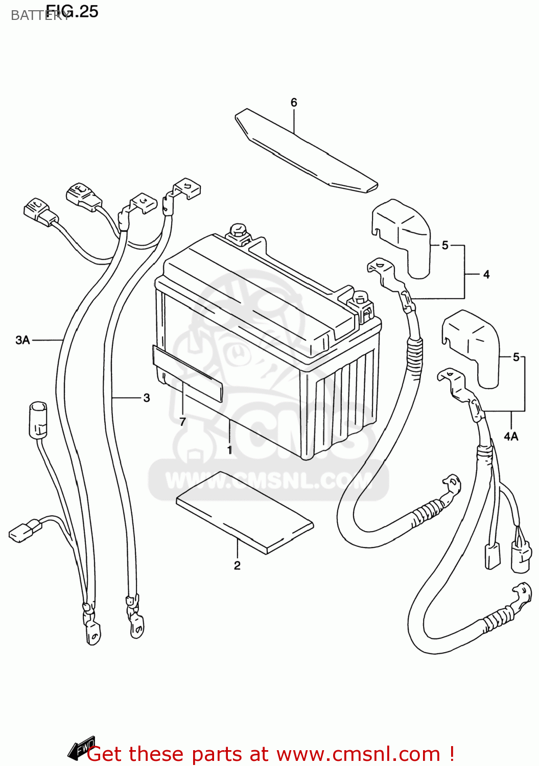 BATTERY GSF1200S BANDIT 1997 (V) USA (E03)