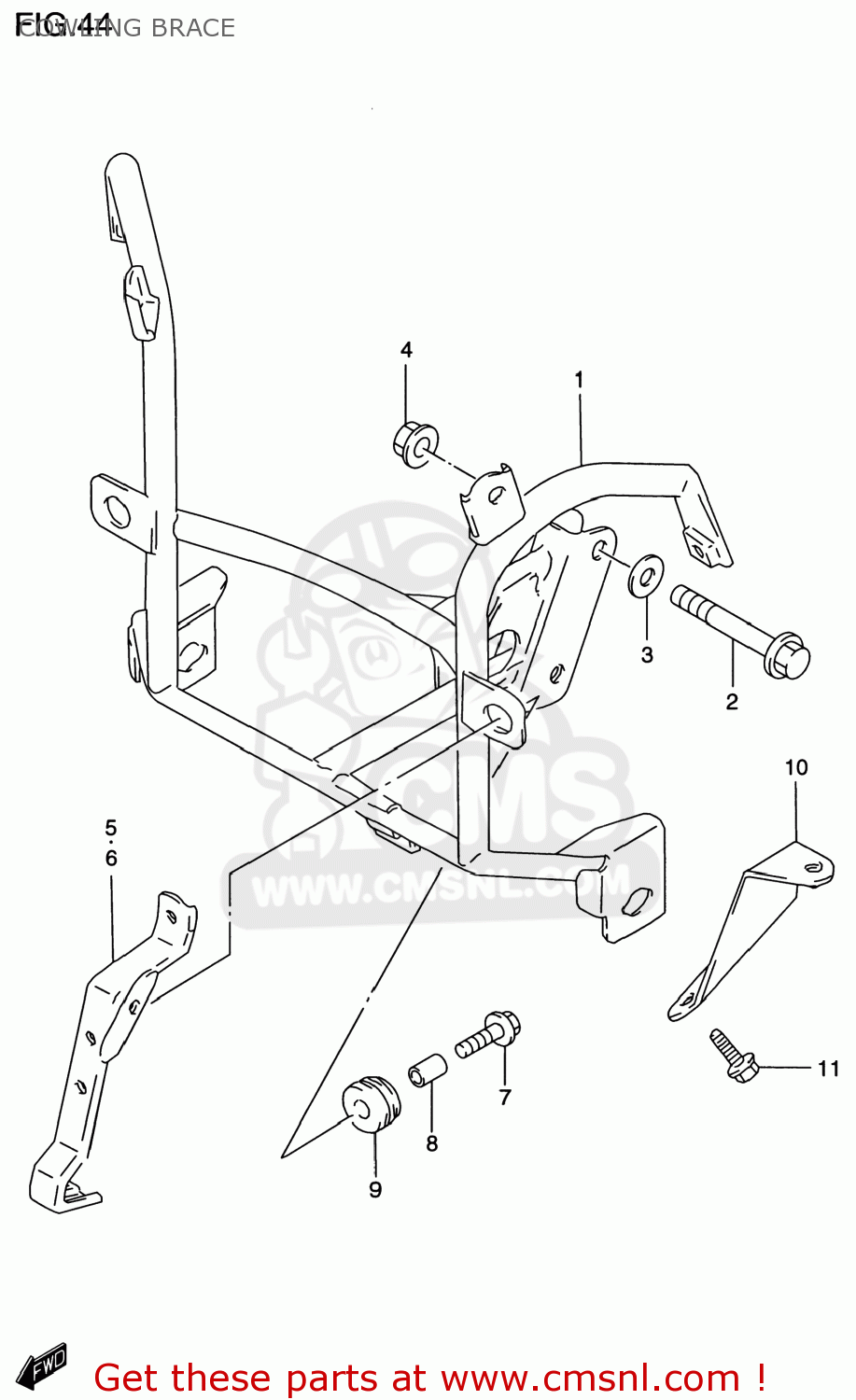 COWLING BRACE GSF1200S BANDIT 1997 (V) USA (E03)