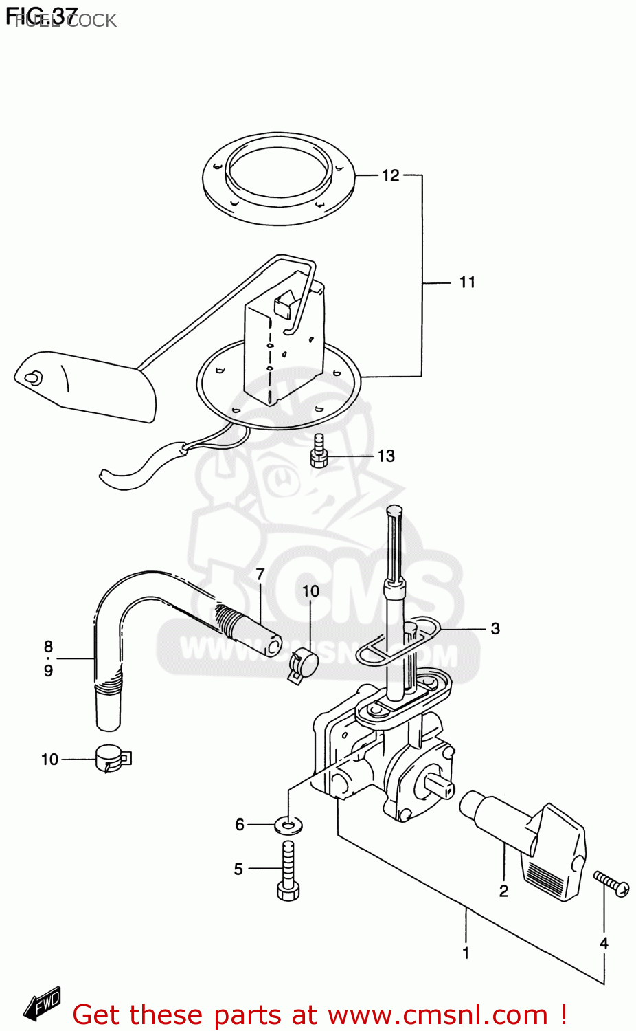 FUEL COCK GSF1200S BANDIT 1997 (V) USA (E03)