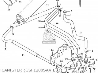 CANISTER (GSF1200SAV E33) - GSF1200S BANDIT 1997 (V) USA (E03)