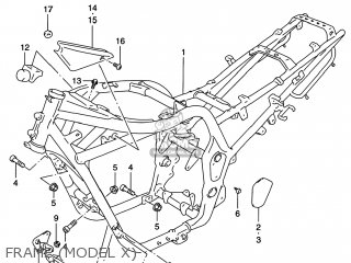 FRAME (MODEL X) - GSF1200S BANDIT 1997 (V) USA (E03)