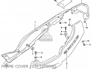 FRAME COVER (GSF1200SW) - GSF1200S BANDIT 1997 (V) USA (E03)