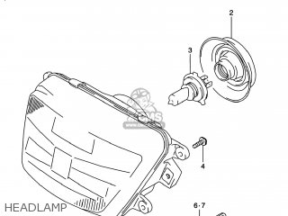 HEADLAMP - GSF1200S BANDIT 1997 (V) USA (E03)