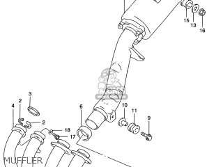 MUFFLER - GSF1200S BANDIT 1997 (V) USA (E03)