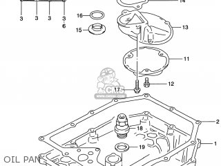 OIL PAN - GSF1200S BANDIT 1997 (V) USA (E03)