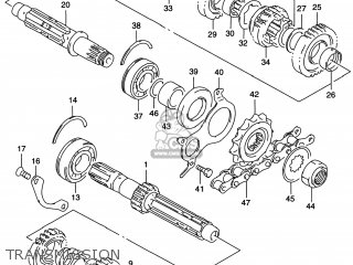 TRANSMISSION - GSF1200S BANDIT 1997 (V) USA (E03)