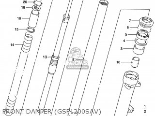FRONT DAMPER (GSF1200SAV) - GSF1200S BANDIT 1998 (W) USA (E03)