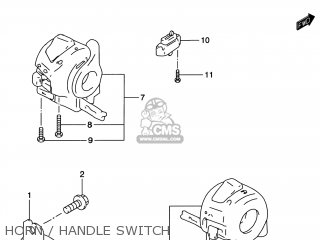 HORN / HANDLE SWITCH - GSF1200S BANDIT 1998 (W) USA (E03)