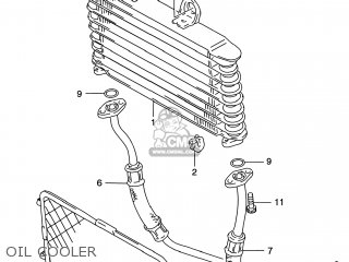 OIL COOLER - GSF1200S BANDIT 1998 (W) USA (E03)