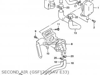 SECOND AIR (GSF1200SAV E33) - GSF1200S BANDIT 1998 (W) USA (E03)
