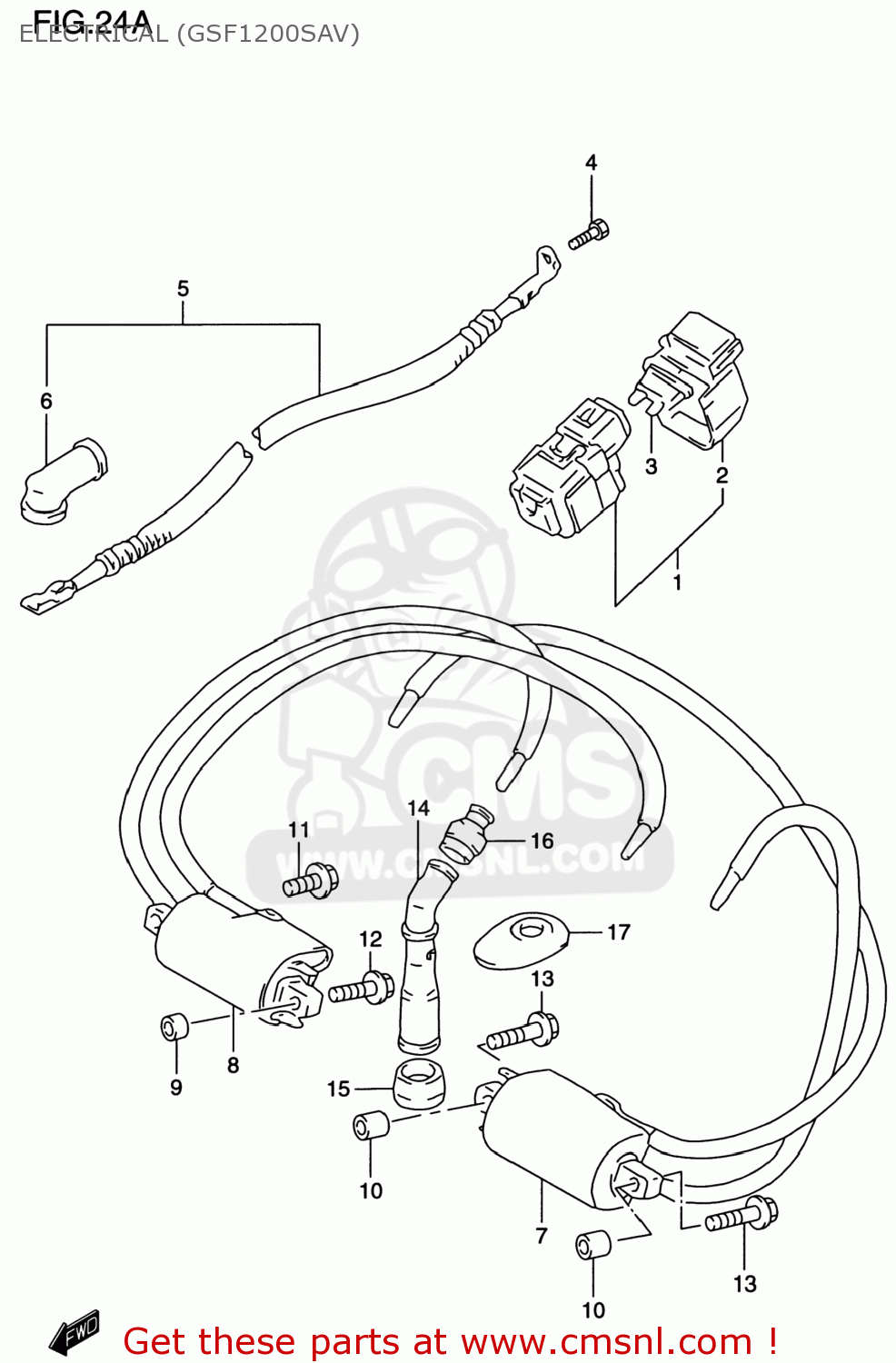 ELECTRICAL (GSF1200SAV) GSF1200S BANDIT 1999 (X) USA (E03)