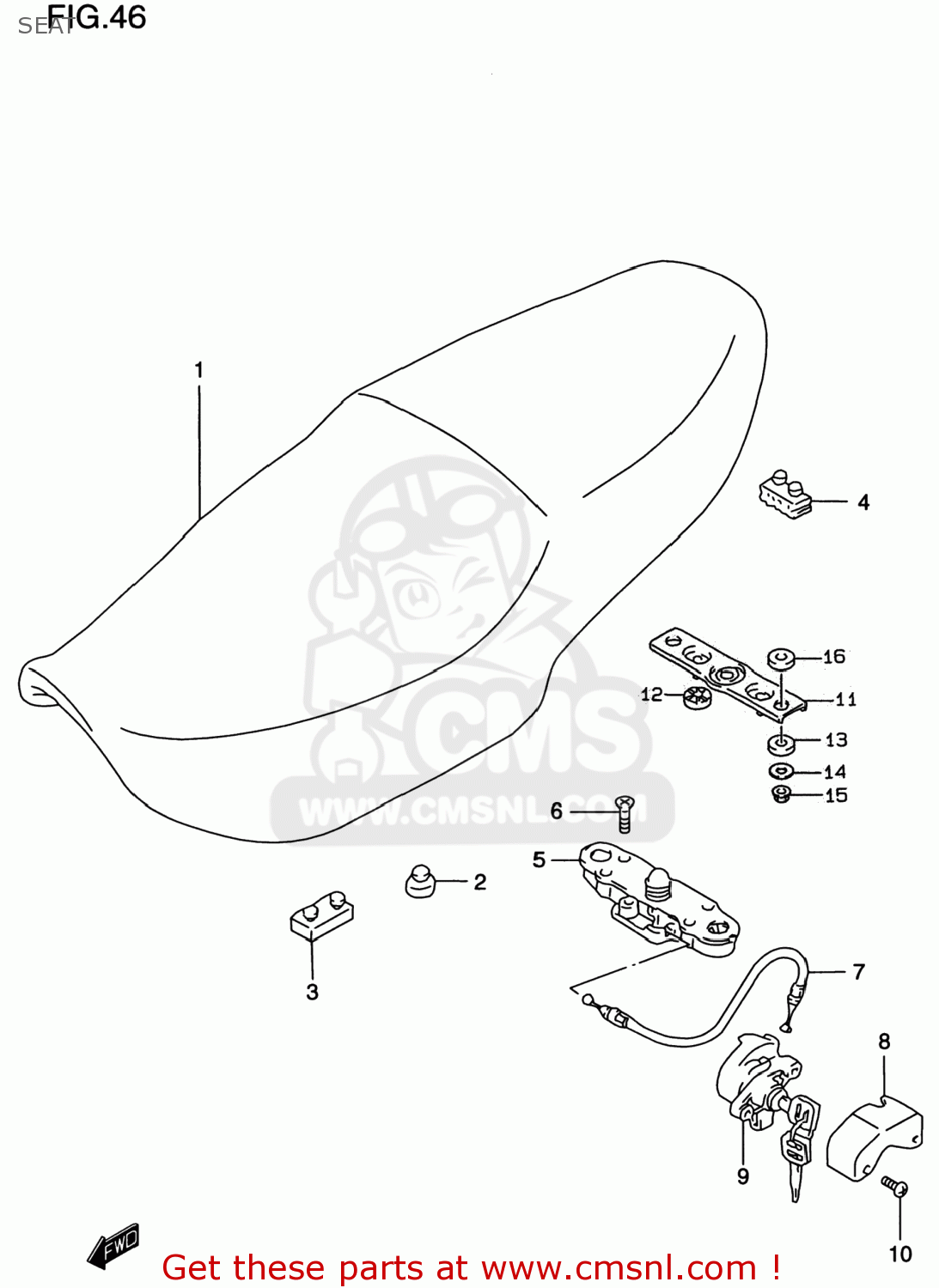 SEAT GSF1200S BANDIT 1999 (X) USA (E03)