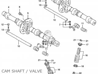 CAM SHAFT / VALVE - GSF1200S BANDIT 1999 (X) USA (E03)