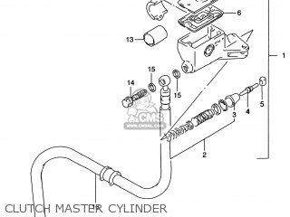 CLUTCH MASTER CYLINDER - GSF1200S BANDIT 1999 (X) USA (E03)
