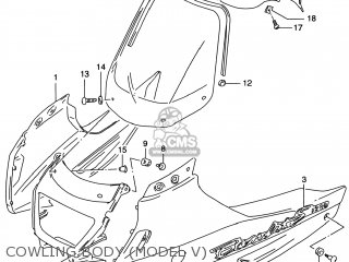 COWLING BODY (MODEL V) - GSF1200S BANDIT 1999 (X) USA (E03)