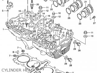CYLINDER HEAD - GSF1200S BANDIT 1999 (X) USA (E03)