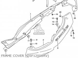 FRAME COVER (GSF1200SAV) - GSF1200S BANDIT 1999 (X) USA (E03)