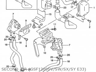 SECOND AIR (GSF1200SV/SW/SX/SY E33) - GSF1200S BANDIT 1999 (X) USA (E03)