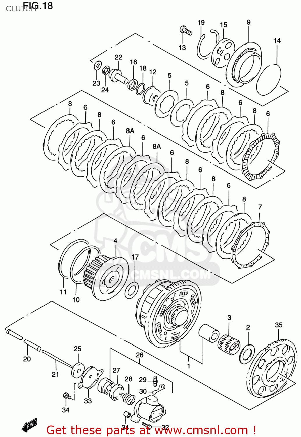 CLUTCH GSF1200S BANDIT 2000 (Y) USA (E03)