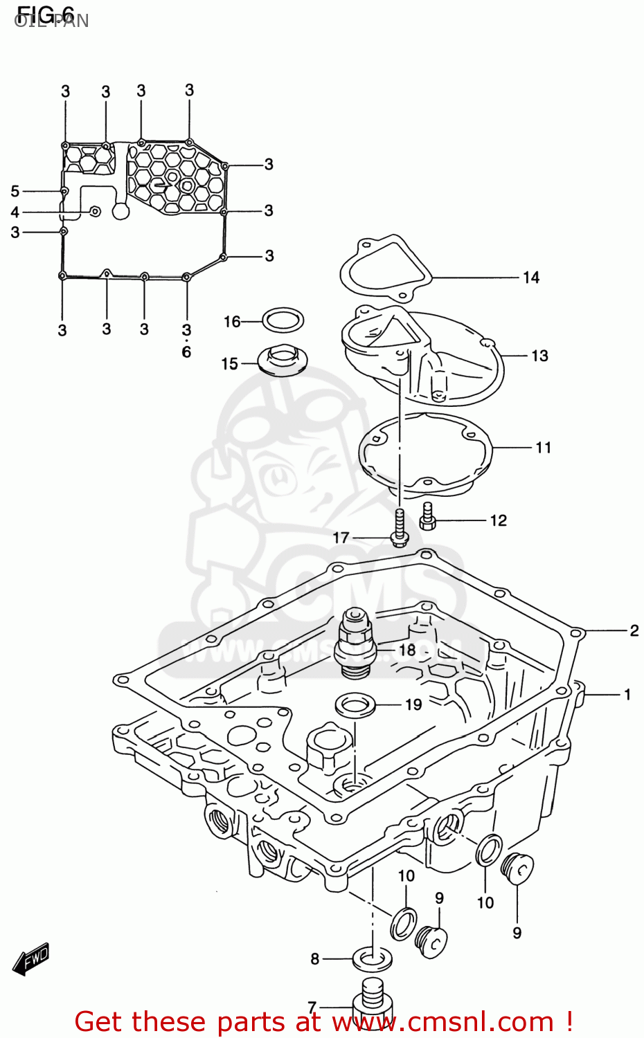 OIL PAN GSF1200S BANDIT 2000 (Y) USA (E03)
