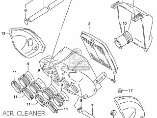 AIR CLEANER - GSF1200S BANDIT 2000 (Y) USA (E03)