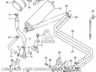 CANISTER (GSF1200SV/SW/SX/SY E33) - GSF1200S BANDIT 2000 (Y) USA (E03)