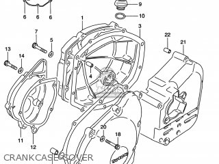 CRANKCASE COVER - GSF1200S BANDIT 2000 (Y) USA (E03)