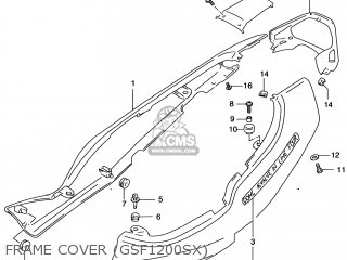 FRAME COVER (GSF1200SX) - GSF1200S BANDIT 2000 (Y) USA (E03)