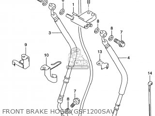 FRONT BRAKE HOSE (GSF1200SAV) - GSF1200S BANDIT 2000 (Y) USA (E03)