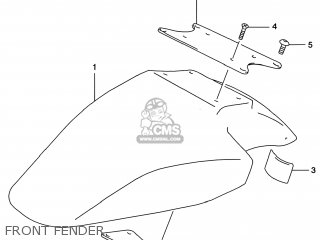 FRONT FENDER - GSF1200S BANDIT 2000 (Y) USA (E03)