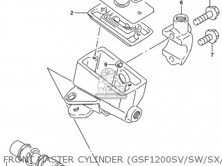 FRONT MASTER CYLINDER (GSF1200SV/SW/SX/SY) - GSF1200S BANDIT 2000 (Y) USA (E03)