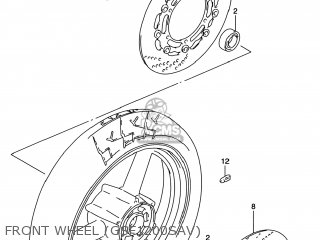 FRONT WHEEL (GSF1200SAV) - GSF1200S BANDIT 2000 (Y) USA (E03)
