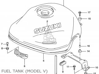 FUEL TANK (MODEL V) - GSF1200S BANDIT 2000 (Y) USA (E03)