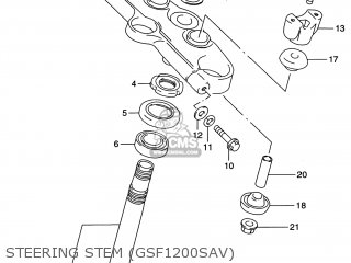 STEERING STEM (GSF1200SAV) - GSF1200S BANDIT 2000 (Y) USA (E03)