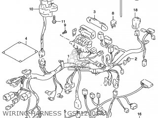 WIRING HARNESS (GSF1200SAV) - GSF1200S BANDIT 2000 (Y) USA (E03)