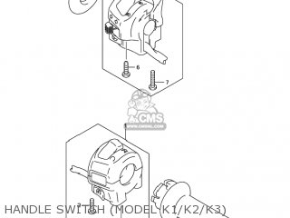 HANDLE SWITCH (MODEL K1/K2/K3) - GSF1200S BANDIT 2002 (K2) USA (E03)