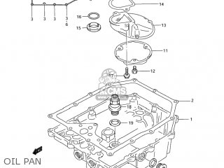 OIL PAN - GSF1200S BANDIT 2003 (K3) USA (E03)