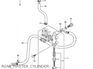 REAR MASTER CYLINDER - GSF1200S BANDIT 2003 (K3) USA (E03)