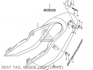 SEAT TAIL COVER (GSF1200K2) - GSF1200S BANDIT 2003 (K3) USA (E03)