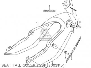 SEAT TAIL COVER (GSF1200SK5) - GSF1200S BANDIT 2003 (K3) USA (E03)