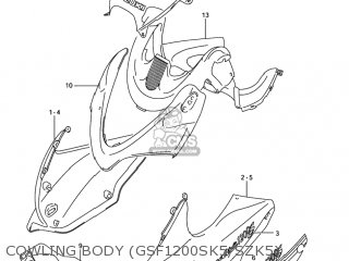 COWLING BODY (GSF1200SK5/SZK5) - GSF1200S BANDIT 2004 (K4) USA (E03)