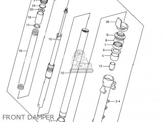 FRONT DAMPER - GSF1200S BANDIT 2004 (K4) USA (E03)