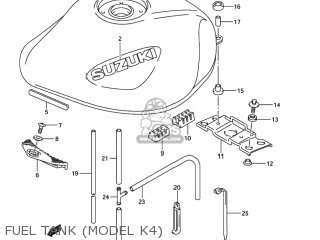 FUEL TANK (MODEL K4) - GSF1200S BANDIT 2004 (K4) USA (E03)